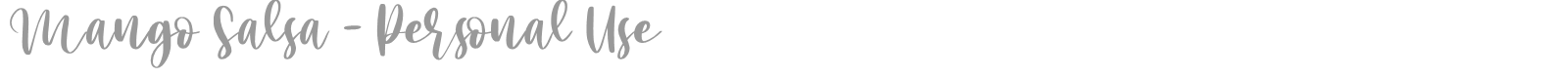 Mango Salsa font preview